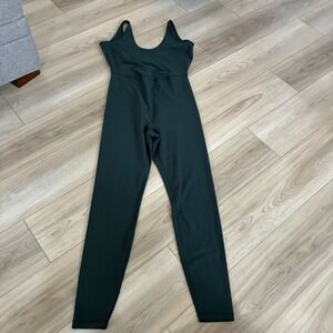 Old Navy Powersoft L Tall One‎ Piece Jumpsuit Dark Green Workout Athleisure